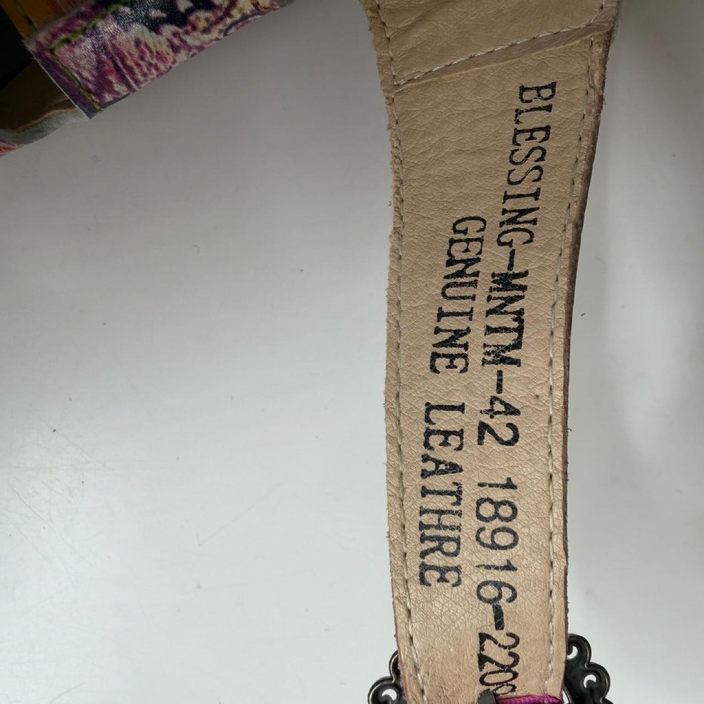Spring Step L'Artiste Blessing Floral Leather Sandals EU 42 Artsy Boho Lagenlook - Picture 2 of 8